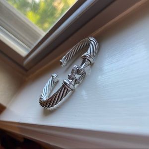 AUTHENTIC DAVID YURMAN DIAMOND BUCKLE BRACELET